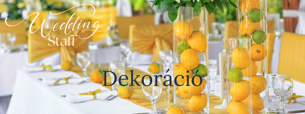 Esküvői Dekoráció - Wedding Staff Pro